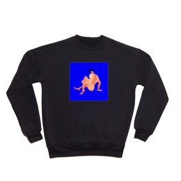 Devin, undressed, by the cool blue waters of the Meditteranean Crewneck Sweatshirt