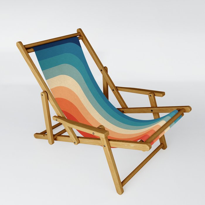 Retro 70s Color Palette III Sling Chair