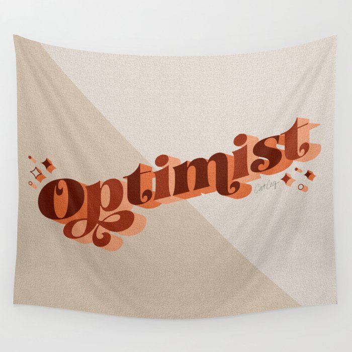 Optimist – Marsala Wall Tapestry