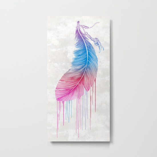 Colors of a Feather Metal Print