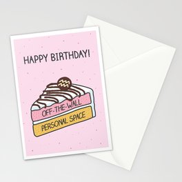 Aquarius Birthday Cake Stationery Card