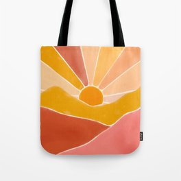 Wonderful Sunset Boho Tote Bag