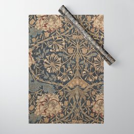 William Morris Honeysuckle Floral Wrapping Paper
