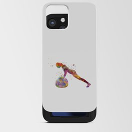 Fitness in watercolor iPhone Card Case