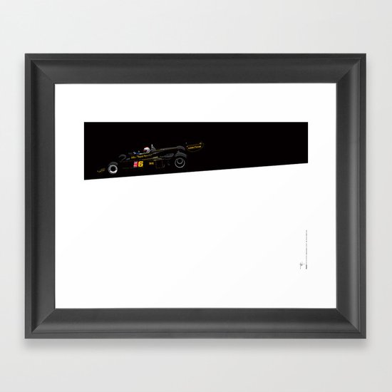 Mario Andretti, Lotus 77, 1976 Framed Art Print