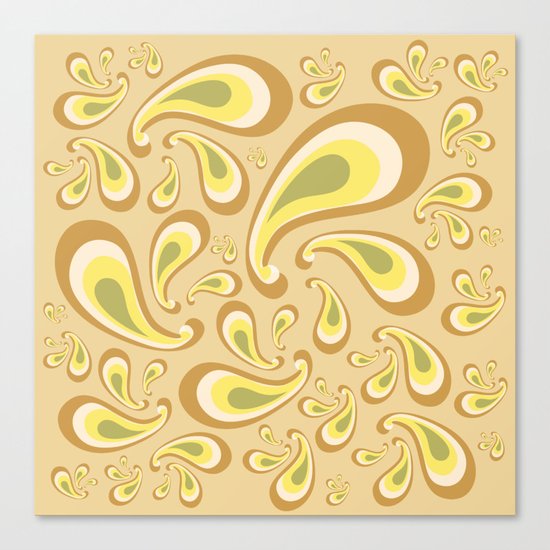 decorative drops Canvas Print