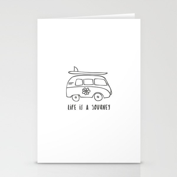 LIFE IS A JOURNEY Stationery Cards