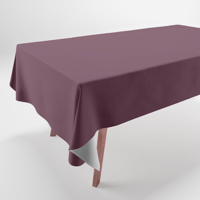 Dark Purple Solid Color 2022 Spring/Summer Trending Hue Coloro Beetroot 152-25-17 Tablecloth
