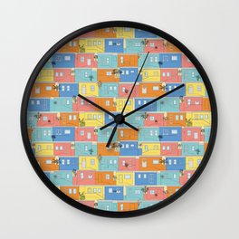 Pastel Bo-Kaap Wall Clock
