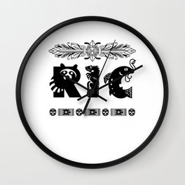 RIC Boys Name Animals African Style Personalized Wall Clock