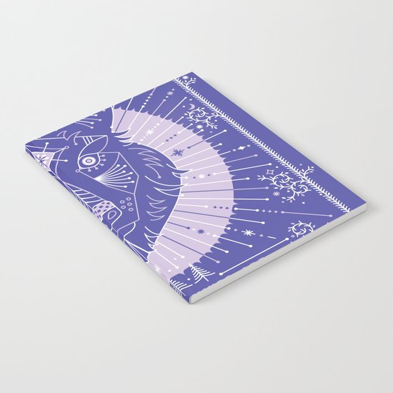 Wild & Free Wolf – Periwinkle Notebook