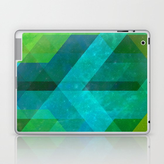 GEOMETRIC GREEN Laptop & iPad Skin
