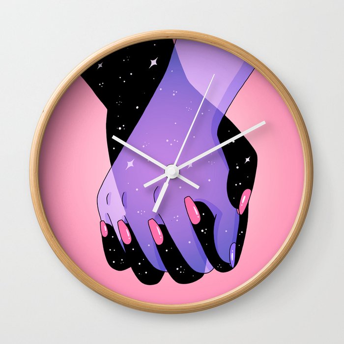 Cosmic Hand Squeeze Wall Clock