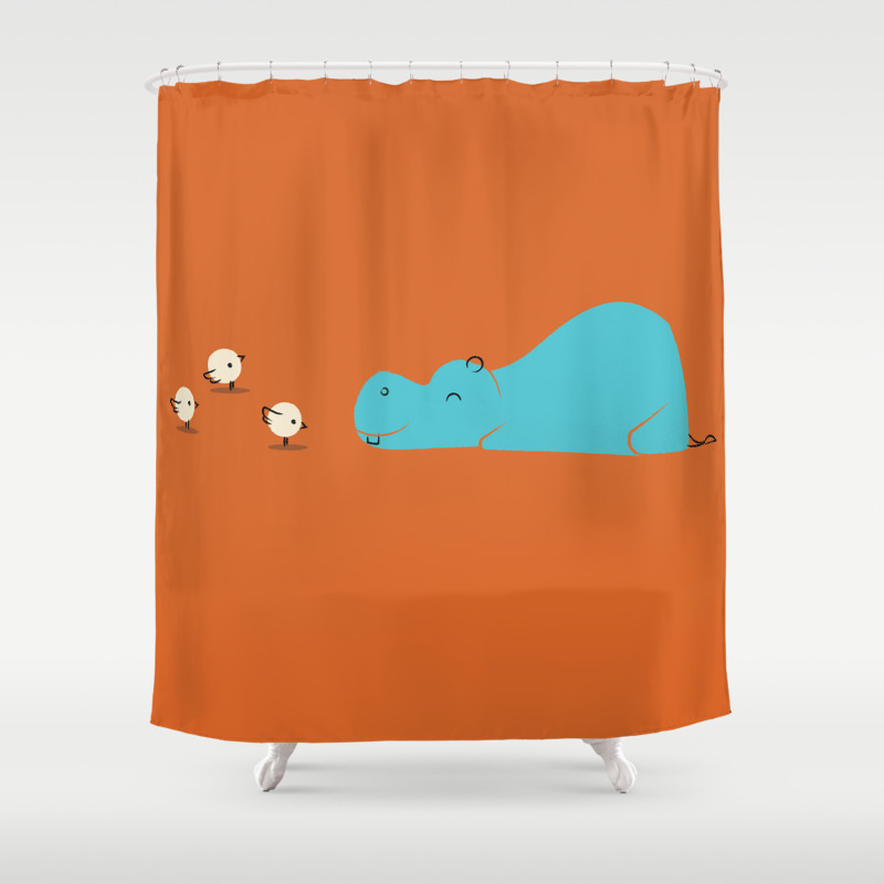 Hungry Hippo Shower Curtain By Jayfleck Society6