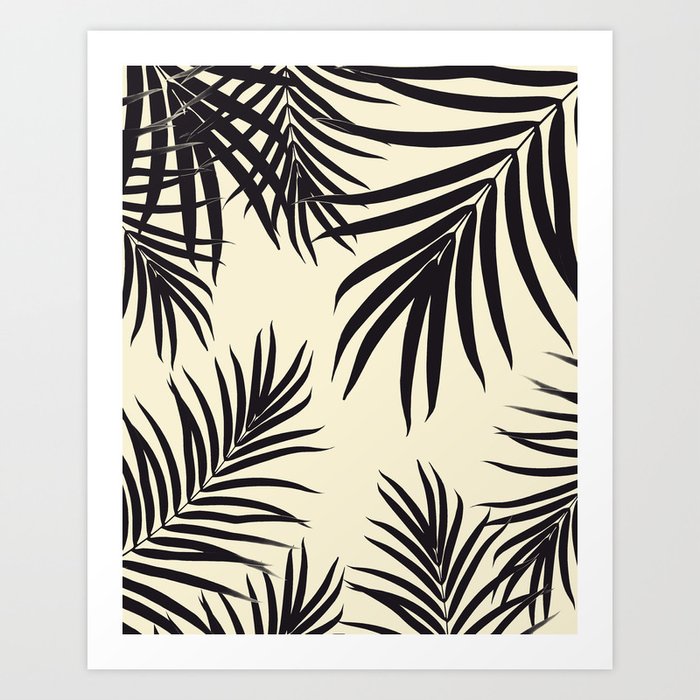 Palm Leaves Pattern Summer Vibes #8 #tropical #decor #art #society6 Art Print