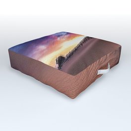 Sahara Desert Landscape Painting by Jeanpaul Ferro Outdoor Floor Cushion