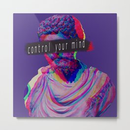 Control your mind vaporwave statue Marcus Aurelius Metal Print | Statue, Photo, Aurelius, Architecture, Vaporwave, Magenta, Marco, Controlyourmind, Motivation, Sculpture 