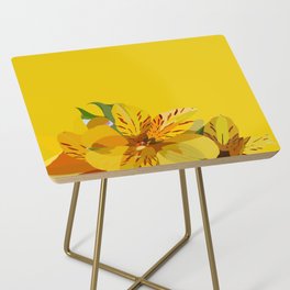 Yellow Lily Side Table