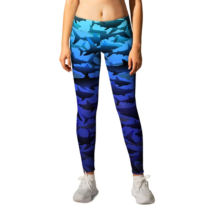 Leggings with 2025 sharks on them