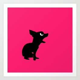Angry Animals: Chihuahua Art Print