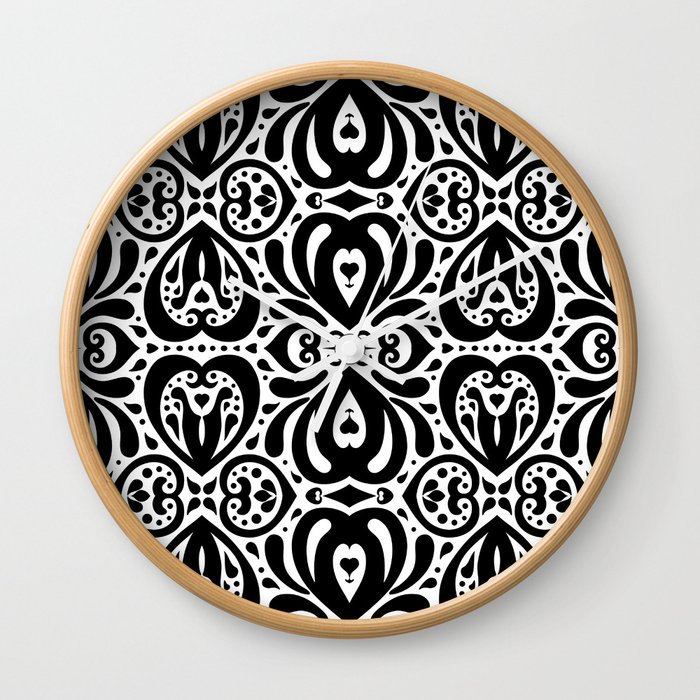Two of Hearts Wall Clock