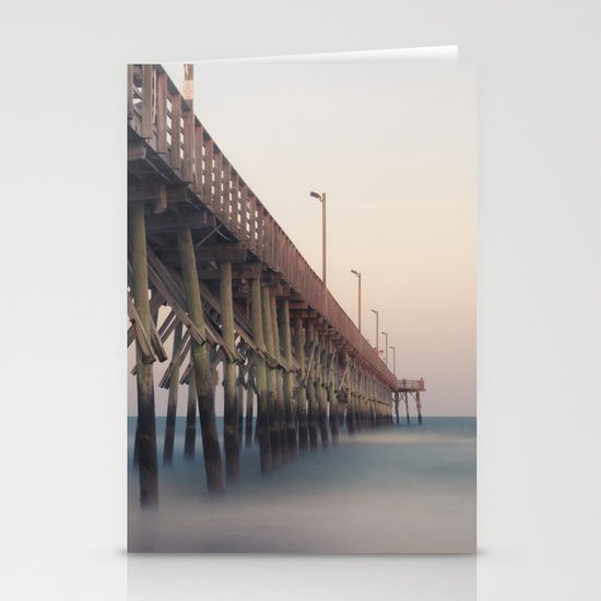 Pier at Dusk Stationery Cards