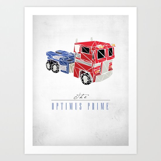 The Optimus Prime Art Print