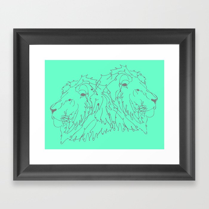 Lions Framed Art Print