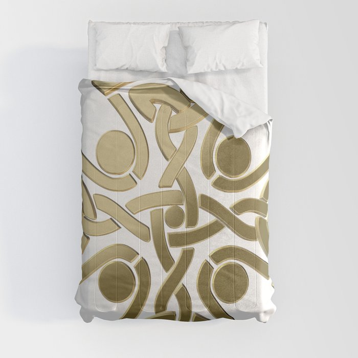 Celtic golden knot Comforter