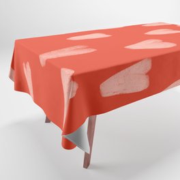 Bold Valentine Hearts - Pink + Red Hearts Tablecloth