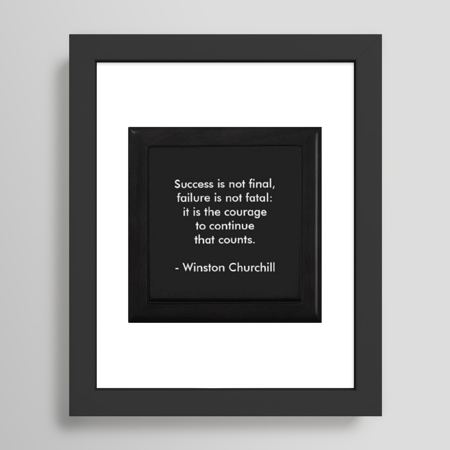 Success is Not Final 11x14 Unframed Art Print Winston Churchill Great Gift 