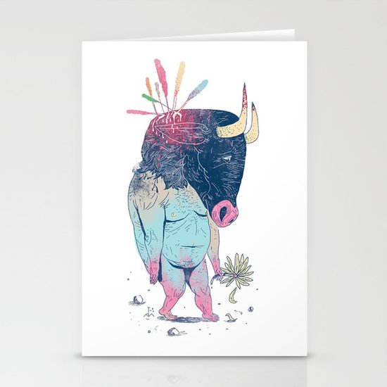 Mr.Minotaur Stationery Cards