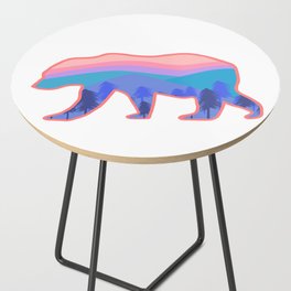 Sunset Artsy Style Bear Side Table