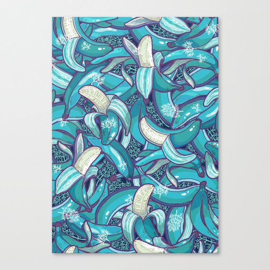 frozen bananas Canvas Print