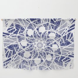 Navy and Lace  Wall Hanging