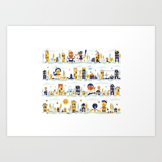 Crazy Seasons Art Print