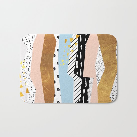 Geometric shapes 01 Bath Mat