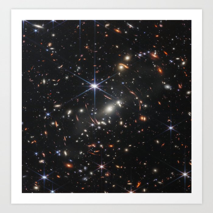 James Webb Telescope via NASA Art Print