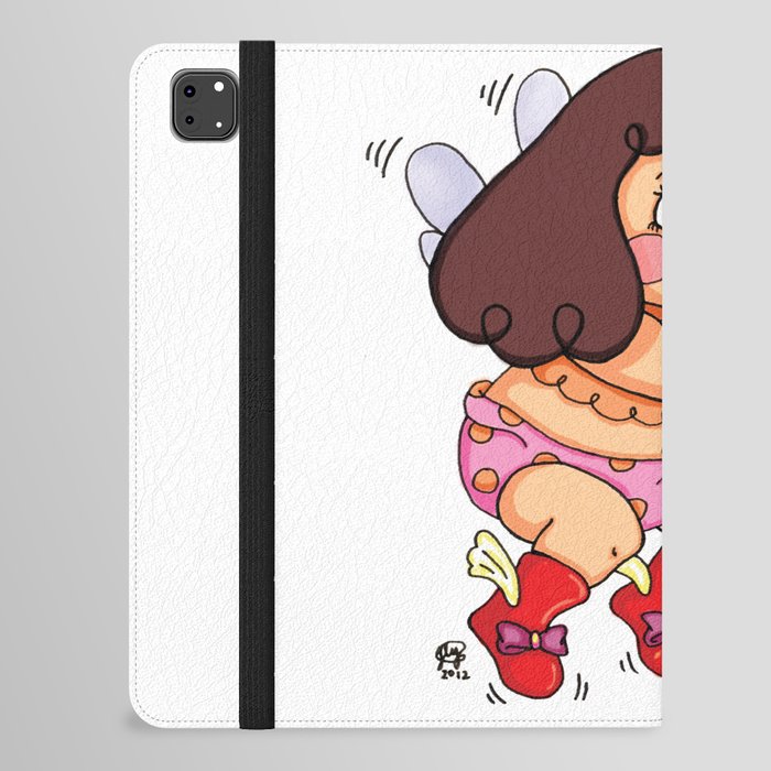 "Direct Hit to Your Heart {Cupid Girl}" by Jesse Young ILLO. iPad Folio Case