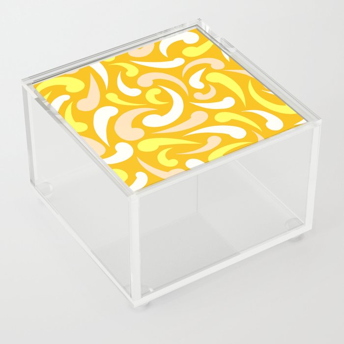 Sunshine Abstract Swirls Acrylic Box