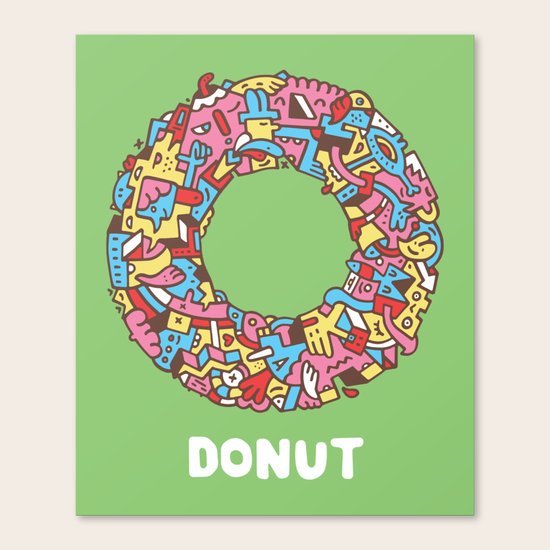 Donut Canvas Print