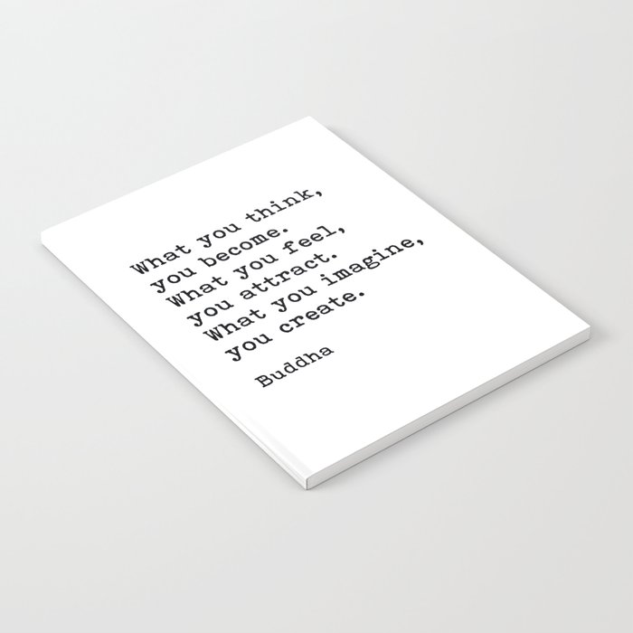 What You Think You Become, Buddha, Motivational Quote Notebook