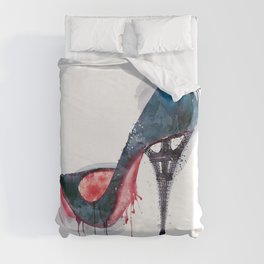 Eiffel Tower Shoe Duvet Cover