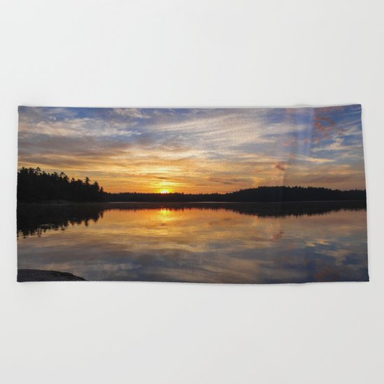 Minnesota Sunrise Beach Towel