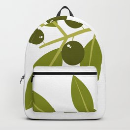 olives Backpack | Objects, Spa, Virgin, Plant, Nature, White, Light, Graphicdesign, Organic, Raw 