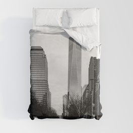Street Photography in New York City | Black and White Duvet Cover