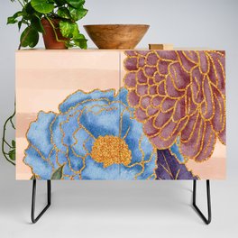 Metallic Mother's Day Flowers Credenza