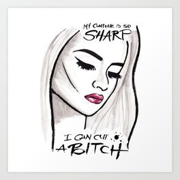 My Contour Is So Sharp Art Print