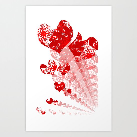 Heart - Red Art Print