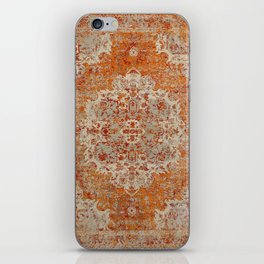 Oriental orange carpet iPhone Skin